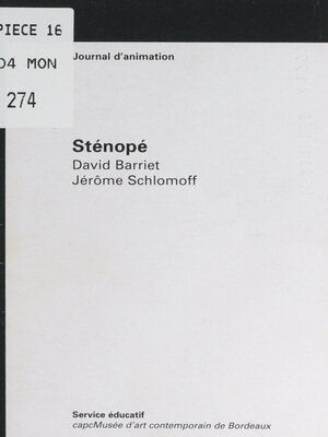 cover image of Sténopé